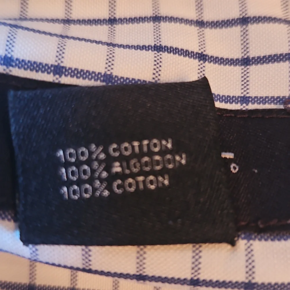 Gant Blue and White Checkered Casual Shirt - Picture 3 of 4